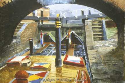 Entering Bottom lock at Braunston